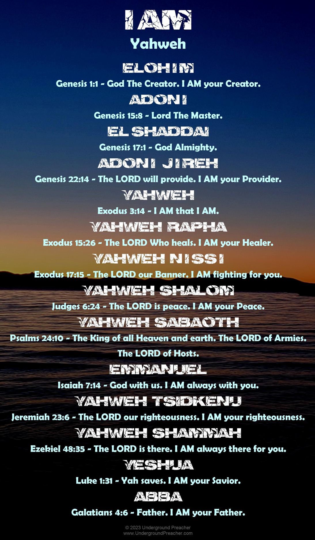 I AM - Names of God